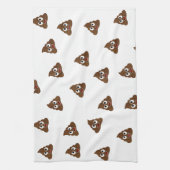 うんち絵文字の山の笑顔のウンチ キッチンタオル (縦)