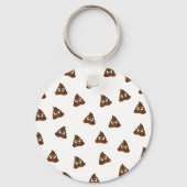 うんち絵文字の山の笑顔のウンチ キーホルダー (正面)