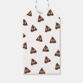 うんち絵文字の山の笑顔のウンチ ギフトタグ (正面)