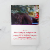 うんち？クリスマスカード サンキューカード (内部)