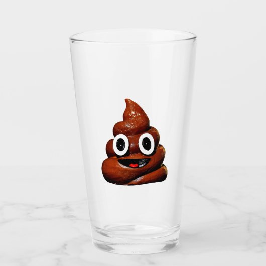 うんち、絵文字、タンブラー 🥃 タンブラーグラス (正面)