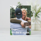 うんまたやったよ妊娠の発表 サンキューカード (スタンド正面)