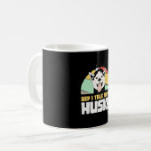 うんシベリアのハスキーに話す コーヒーマグカップ (正面左)