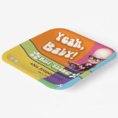 うんベビーレトロベビーシャワー ペーパープレート (傾斜あり)