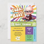 うんベビーレトロベビーシャワー 招待状 (正面)