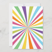 うんベビーレトロベビーシャワー 招待状 (裏面)