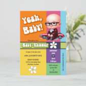 うんベビーレトロベビーシャワー 招待状 (スタンド正面)