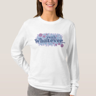 うん何でも…ブルー/ピンクtシャツ tシャツ