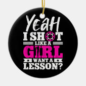 うん女の子が欲しいような撮り女の子ハンター セラミックオーナメント (正面)