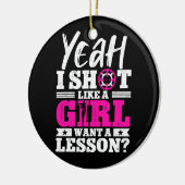 うん女の子が欲しいような撮り女の子ハンター セラミックオーナメント (左)