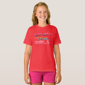 うん女の子数々の色の子供 Tシャツ (正面フル)