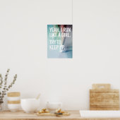 うん私は走女の子が好き – 保上げる ポスター (キッチン)