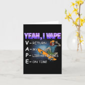 うん私はVapeライブラリの本ミームおもしろい愚かな不合理 カード (黄色い花)