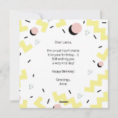 うん誕生日メンフィス90代の女の子よ シーズンカード (裏面)