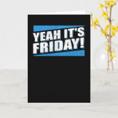 うん金曜週末だリラックスさせるよ カード (黄色い花)