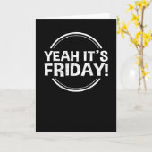 うん金曜週末暇だ カード (黄色い花)