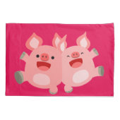 うん!!かわいいマンガ豚 枕カバー (裏面)