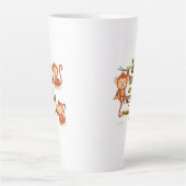 うん!これがサーカスだ俺の3匹のサルだ カフェラテマグ (正面)