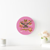 うん!これがサーカスだ俺の3匹のサルだ ラウンド壁時計 (ホーム)