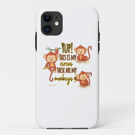 うん！これがサーカスだ俺の3匹のサルだ Case-Mate iPhoneケース (裏面)