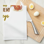 うん！これは私のサーカスこの2匹は私のサル キッチンタオル (四つ折り)