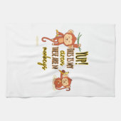 うん！これは私のサーカスこの2匹は私のサル キッチンタオル (横)