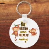 うん！これは私のサーカスこの2匹は私のサル キーホルダー (正面)
