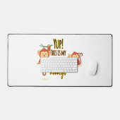 うん!これは私のサーカスこの2匹は私のサル デスクマット (キーボード&マウス)