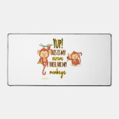 うん!これは私のサーカスこの2匹は私のサル デスクマット (正面)