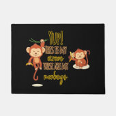 うん!これは私のサーカスこの2匹は私のサル ドアマット (正面)