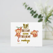 うん！これは私のサーカスこの2匹は私のサル ポストカード (スタンド正面)