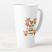 うん！これは私のサーカスこの4匹のサル カフェラテマグ (右アングル)