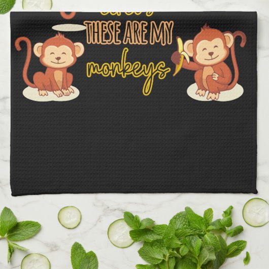 うん!これは私のサーカスこの4匹のサル キッチンタオル (折り畳み)