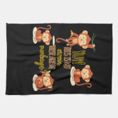 うん!これは私のサーカスこの4匹のサル キッチンタオル (横)