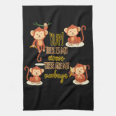 うん!これは私のサーカスこの4匹のサル キッチンタオル (縦)