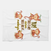 うん！これは私のサーカスこの4匹のサル キッチンタオル (横)