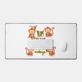 うん！これは私のサーカスこの4匹のサル デスクマット (キーボード&マウス)
