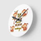 うん！これは私のサーカスこの4匹のサル ラウンド壁時計 (傾斜)