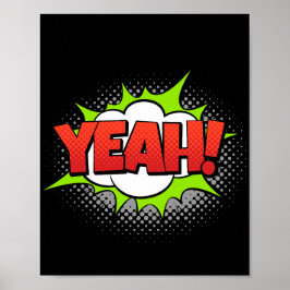 うん！アー鮮やかトポップ・アートの漫画感嘆符 ポスター