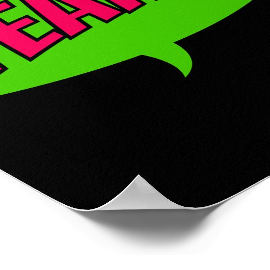 うん!エネルギポップ・アートのー芸術漫画応援 ポスター (角)