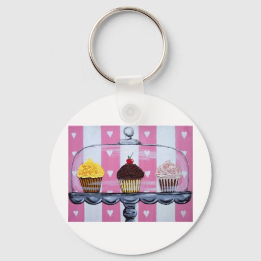 うん！カップケーキ！ キーホルダー (正面)