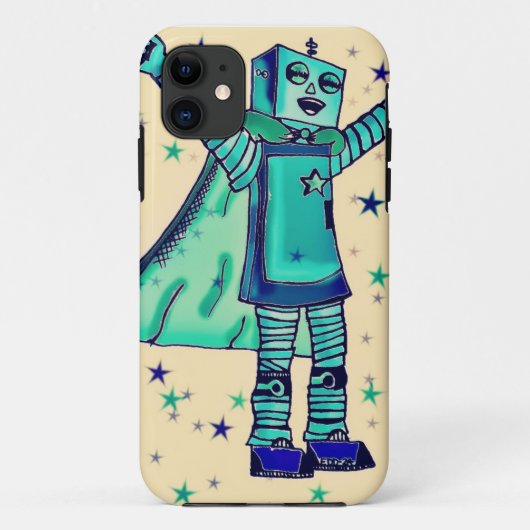 うん！スーパーヒーローロボットiPhoneケース Case-Mate iPhoneケース (裏面)