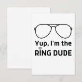 うん 僕は指輪の人 面白い子供たち 女の子 男の子 サンキューカード (正面/裏面)