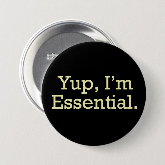 うん、私は不可欠だ。 缶バッジ (正面&裏面)