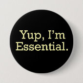 うん、私は不可欠だ。 缶バッジ (正面)