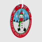 うん、2020年のクリスマス記念に作った オーナメント (正面)