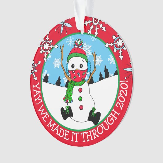 うん、2020年のクリスマス記念に作った オーナメント (正面)