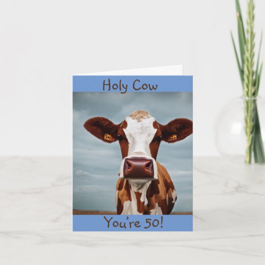 うーまじっ 50歳おめでとう カード (正面)