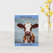 うーまじっ 50歳おめでとう カード (黄色い花)