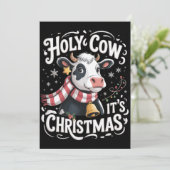 うーわ！クリスマスだ！おもしろい牛好きのための農場動物 シーズンカード (スタンド正面)